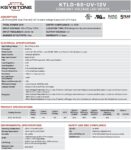 KEYSTONE KTLD-60-UV-12 60 WATT 12V CONSTANT VOLTAGE 120-277V SLIM CASE